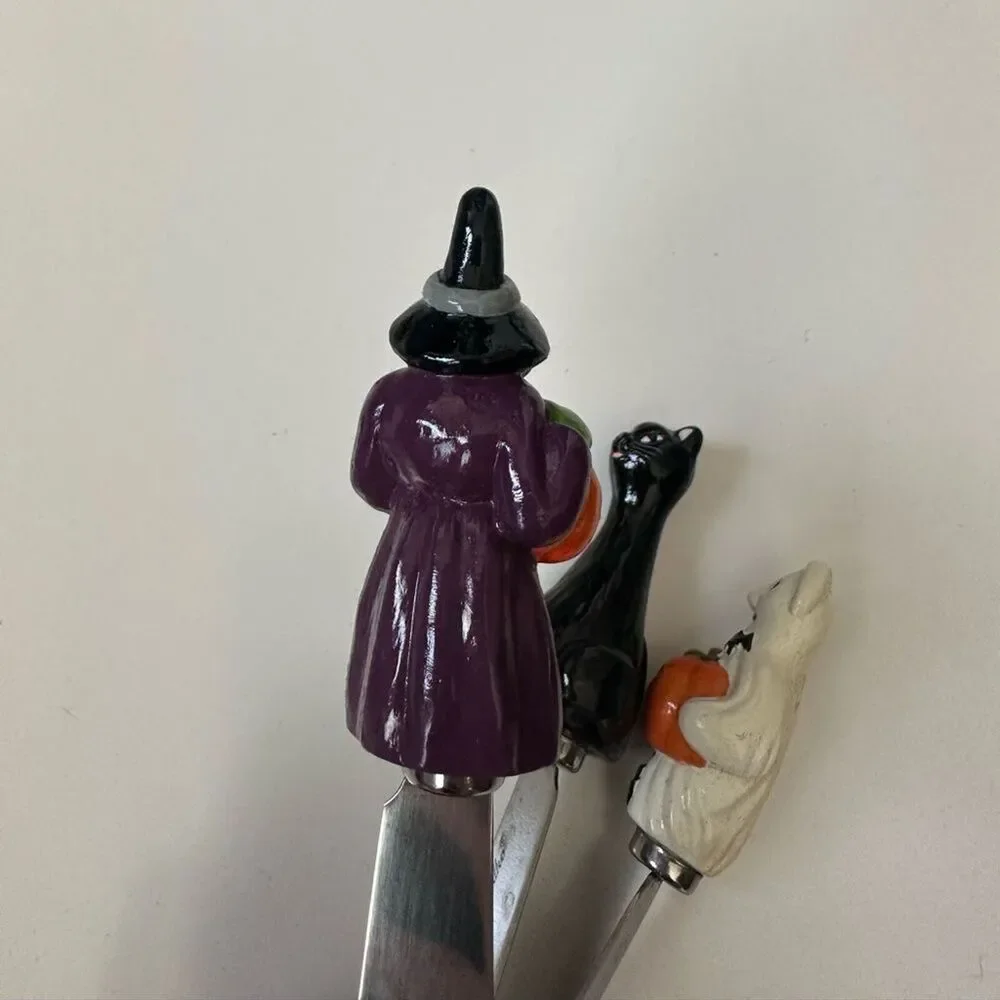 Christopher Radko Halloween Pate Knives Set Vintage
